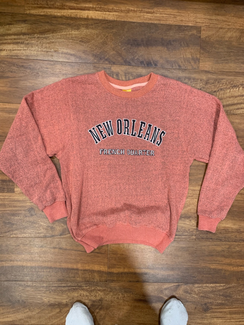 Nola Coral Pink 'New Orleans French Quarter' Crewneck Sweater